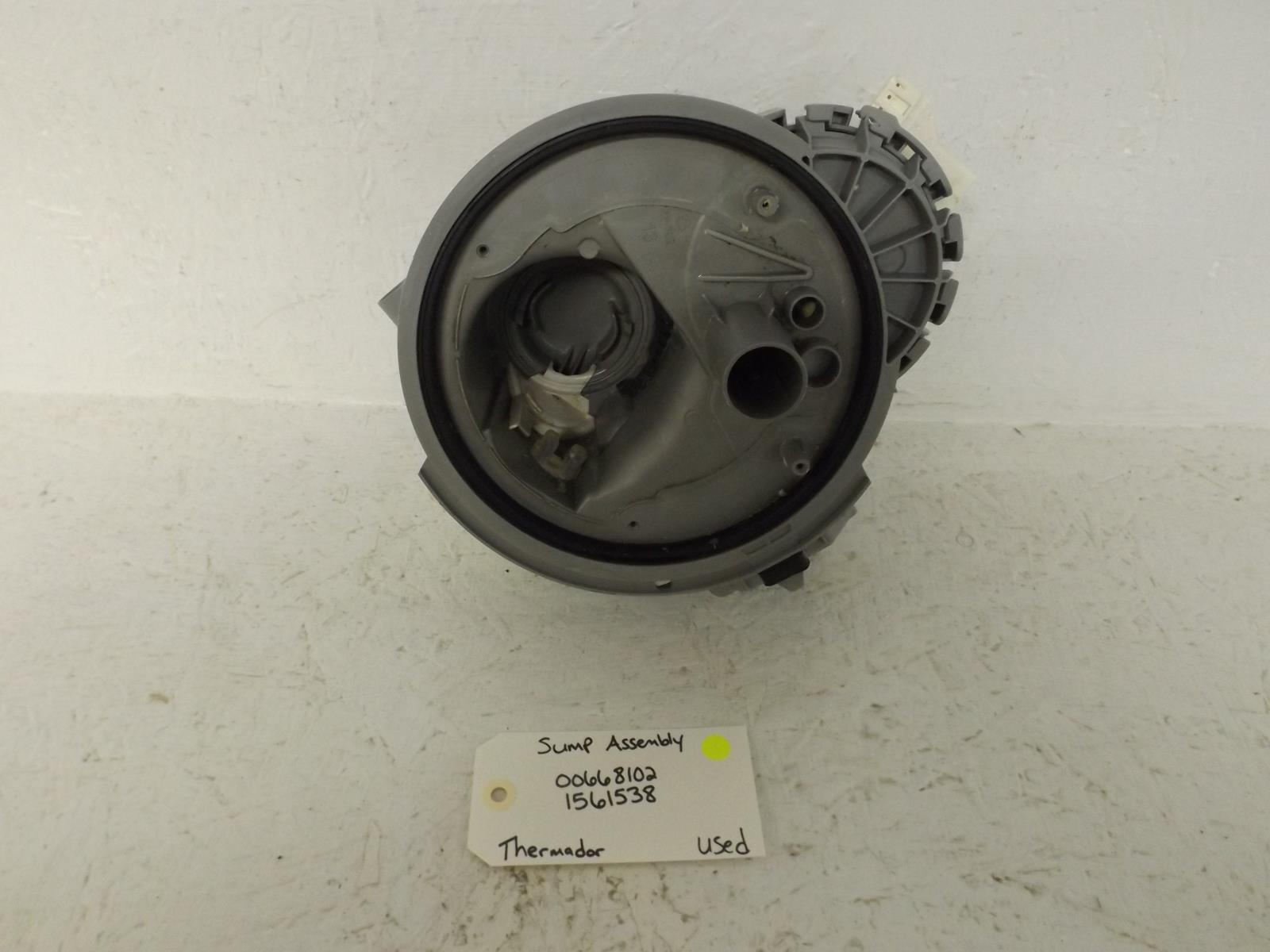 Thermador Dishwasher 00668102 1561538 Sump Assembly Used Thermador Dishwasher 00668102 1561538 Sump Assembly Used